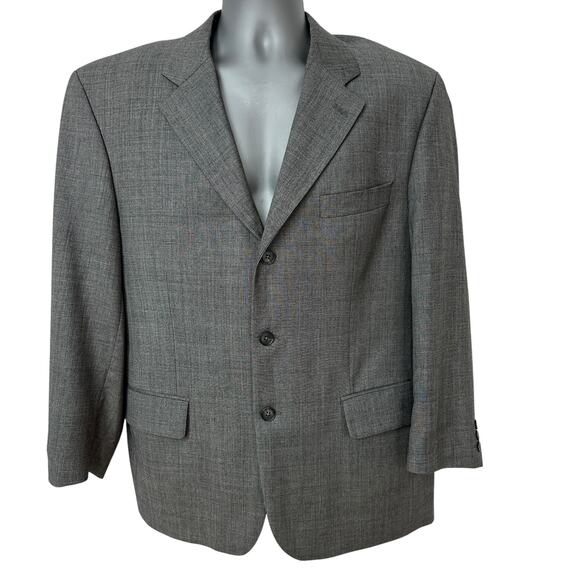Vintage S. Cohen Jay Blazer Gray Sport Coat Preppy Jacket Wool Cashmere Mens 42S - Picture 12 of 12
